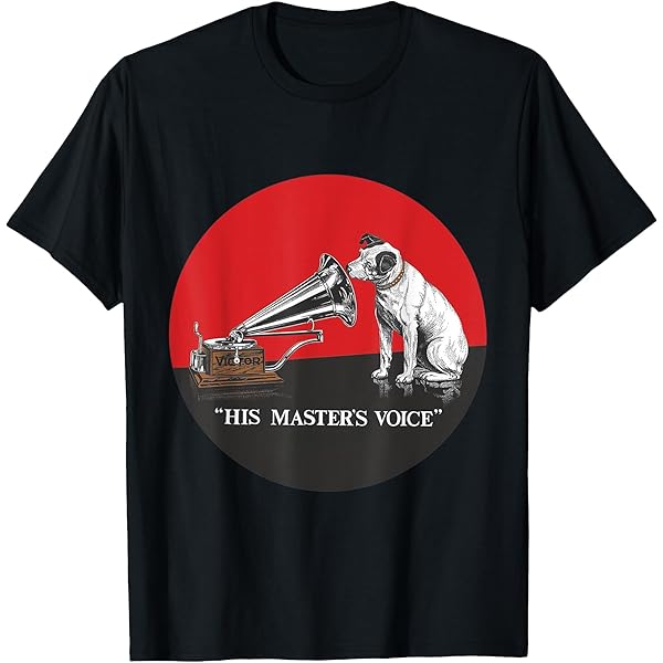 Amazon | His Master's Voice RCA ビクター ニッパー 犬 Tシャツ
