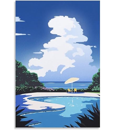 Amazon.co.jp: 永井博 HIROSHI NAGAI ポスター SUNSET : ホーム