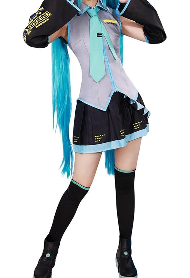 Amazon.co.jp: 初音MIKU メズマライザー コスプレ衣装 ウィッグ付き