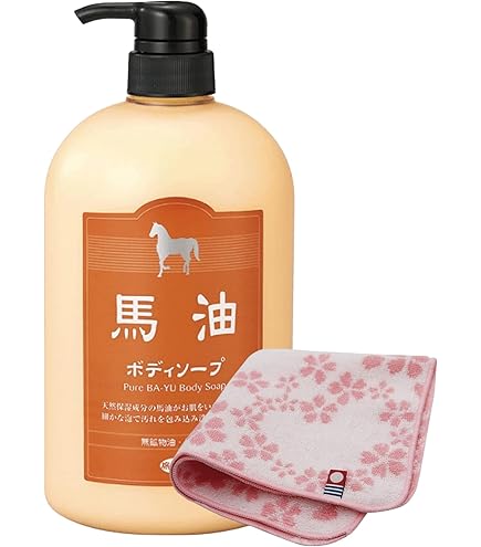 旅美人 国産馬油ボディソープ1000ml 無鉱物油