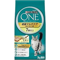 Amazon | ピュリナワン キャット 健康マルチケア 7歳以上 チキン 2kg×3 