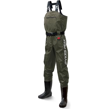 Tidewe QuestWade Ultra Comfort Zip Waders for Waterfowl Hunting, Veil Avayde / 12 ポケットマッドパンツ、ウェーディングパンツクロスウォーター、 Fishing Chest Waders Bootfoots Hip