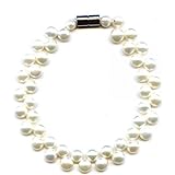 Bracelet Made up of White Fresh Water Pearls Round Shape