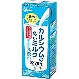 [冷蔵] グリコ カルシウムの多いミルク 200ml×24本 1日分のカルシウムとビタミンD 牛乳由来のカルシウム