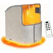 3段階温度調節機能とタイマーが備わった足元用パネルヒーター Amazon | パネルヒーター【3段階温度調節(45℃/50℃/55℃) 】足元