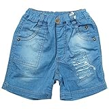 《初夏盛夏対応》 CHILD CHAMP(チャイルド チャンプ) 6.5ozデニムクラッシュパンツ 110cm/BL NO.C-86582354