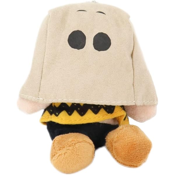 レトロスヌーピー　チャーリーブラウンぬいぐるみキーホルダー スヌーピー チャーリー・ブラウン リラックス マスコット