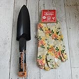 FISKARS[フィスカース]ガーデンスコップ小とガーデングローブ：フェミニンローズのセット ノーブランド品