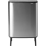 ブラバンシア(Brabantia) フタ付きゴミ箱 FPPマット 60L Bo タッチビン ハイ 130267
