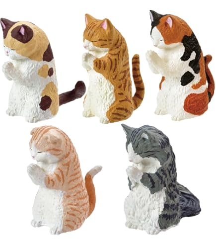 Amazon.co.jp: 【美浜卸売-ORS4A01】フィギュア 合掌 匠 猫拝