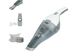 BLACK+DECKER dustbuster QuickClean Cordless Handheld Vacuum, White (HNVC215B10)