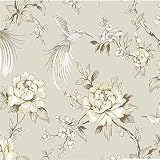 GDXRB 中国の花の庭の鳥不織布壁紙アメリカの高級ヴィラの壁紙の背景のリビングルームのベッドルーム10 * 0.53（M） (Color : E)