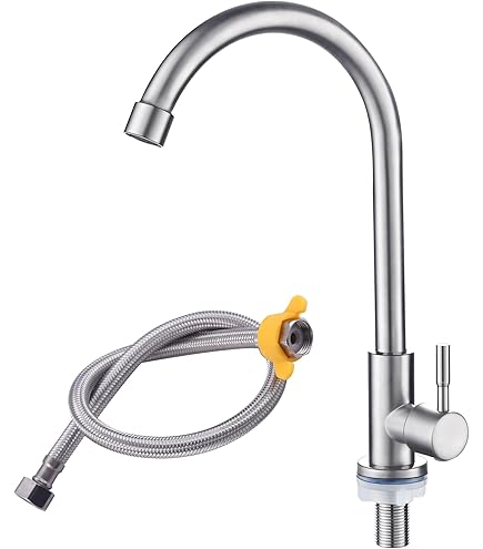 KVK 手洗い水栓　K1103L Amazon | KVK 立水栓(単水栓)先端吐止水付 吐水空間88mm K1103L | 洗濯