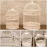 フラワーアレンジ等 フローリストバードケージ 【アンティークホワイト】