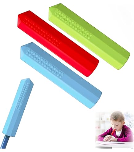シリコン鉛筆ホルダー 3色セット Amazon.co.jp: XINSHEYE 鉛筆ホルダー 3色セット 自閉症 おもちゃ 読書