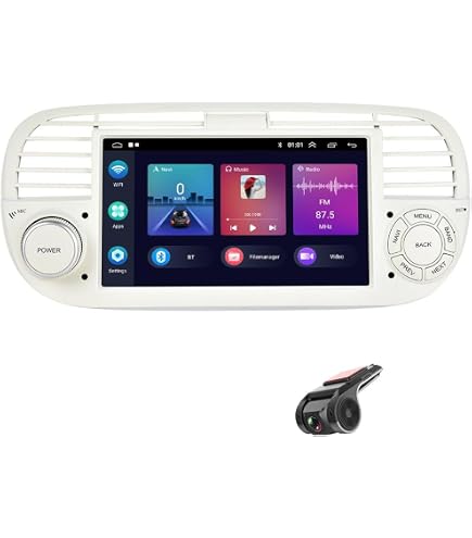 Amazon | Android 9 カーステレオ Fiat 500 (2007-2015) 対応