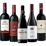 【エノテカ厳選】比べて楽しむ! 世界の銘醸地赤ワインセット [ 赤ワイン ミディアムボディ チリ 750mlx5本 ]