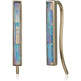 [sowi] フック ピアス ( K10 / オパール 天然石 / ゴールド ) 上品 華奢 誕生石 ギフト (オーロラのような色彩で華やかな印象に) 309E0167