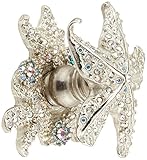 Carpe Diem Hardware 22022617-24-81 Star Fish Knob with Sea Anemones Escutcheon, Tropical Platinum by