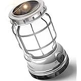 LED ランタン USB充電式 ソーラー充電 高輝度 1000ルーメン モバイルバッテリー機能付き 軽量 防水防滴仕様 キャンプランタン アウトドア 登山 夜釣り 防災 停電 緊急 非常用 (シルバー)