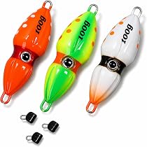 よっき タイラバ タングステン オモック 落花生型 Amazon.co.jp: KeiSquare オモック イカ型 夜光 発光 鯛ラバヘッド