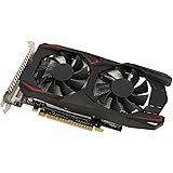 Dual Fan Graphics Card 1050Ti, 4GB DDR5 128bit GPU, Rapid Cooling Low Noise Video Card with High Performance Low Temperature 