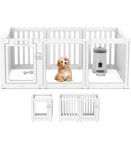 ペットサークル　ケージ　ドア付き　高さ60cm 2ドア・高さ60cm］バリアフリー ペットサークル ハイタイプ