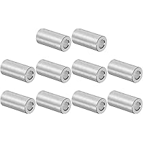 まるページ Amazon | uxcell 10個 アルミスペーサー 内径5mm 外径10mm 長さ