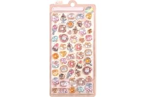 立体シール 3d浮き彫り 携帯電話飾り用 貼り付け可能 手芸用品 DIY用 手帳用 子供 女の子 ごほうびシール 装飾用 (BBW-20)