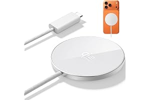 FEEKI Mag Safe充電器 25W Qi2認証 マグネット式 ワイヤレス充電器 急速充電 対応iPhone17/16シリーズ(iOS 26バージョン以降) 超薄軽量 過熱保護 短絡保護機能付き 対応 iPhone15/14/13/12シリーズ&Androidスマートフォン&AirPods対応 Type-C接続 旅行・自宅・オフィス用 ホワイト