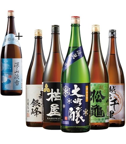 Amazon.co.jp: 純米吟醸 一升瓶 5本 飲み比べセット 日本酒 1800ml 上