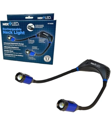 Foco De Cuello Led Recargable Cat Ct7105 Color De La Linterna Negro Con