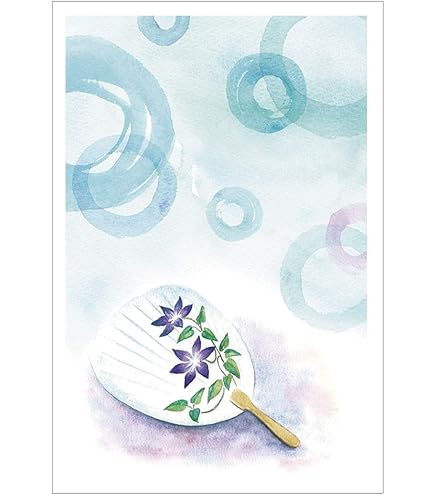 Amazon | 暑中見舞いはがき 10枚 ×3（計30枚） 書ける 暑中見舞い