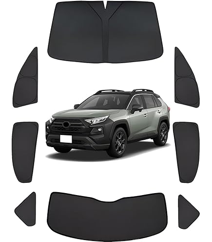 Amazon | 趣味職人 プライバシー サンシェード 車 新型 RAV4 50系