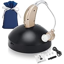 Amazon.co.jp: Micfendy 集音器 高齢者 耳掛け集音器 音声拡聴器 充電