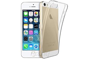 For iPhone5 / iPhone5E / iPhone5S / iPhone SE (2016モデル) ケースクリア For iPhone5 / 5E / 5S ケース TPU 対応 透明 超薄型 超軽量 擦り傷防止 携帯便利 黄変防止、耐衝撃 防指紋 For iPhone5 / iPhone5E / iPhone5S / iPhone SE (2016モデル) 保護ケース【Hongmo】