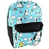 Peanuts Snoopy Woodstock 17 inch Backpack (Lost in Clouds Blue) [並行輸入品]