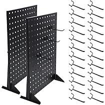 訳あり大特価❣️ ペグボードディスプレイスタンド ペグボードオーガナイザー Amazon｜木製ペグボードディスプレイスタンド イベントや小売用