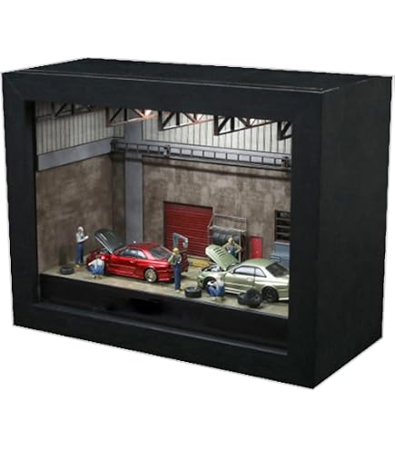 Amazon.co.jp: LEDライト付き1/64スケールディスプレイケース