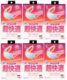 超快適マスク 風邪・花粉用 プリーツタイプ 小さめサイズ 5枚入×6個セット