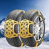 タイヤチェーン 非金属 ジャッキアップ不要 スノーチェーン 軽自動車タイヤ滑り止めチェーン 車用チェーン 取付簡単 165-265mm対応