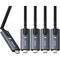 Amazon | ワイヤレス HDMI 送受信機セット 無線 1×送信機+4×受信