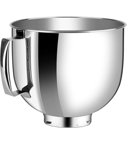 KitchenAid ステンレスボウル 透明カバー付き Amazon | Kltchonald チルトヘッドスタンドミキサーガラスボウル、5