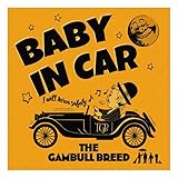 ベイビーインカー マグネット BABY IN CAR マグネットタイプ THE GAMBULL BREED 赤ちゃん ステッカー 車用 ステッカー ■