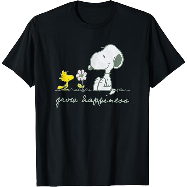 Amazon | ピーナッツ スヌーピー 白黒犬小屋 Tシャツ | Tシャツ