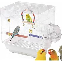 Amazon | iimono117 鳥かご アクリル [幅42.5 奥行28.5 高さ39.5