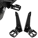オートバイ用 ステップ フットペグ 汎用 フットペグ フットレスト フロント ステップ バー 対応 XADV 750 X-ADV 750 XADV750 XADV 2021-2024 (ブラック+ブラック)