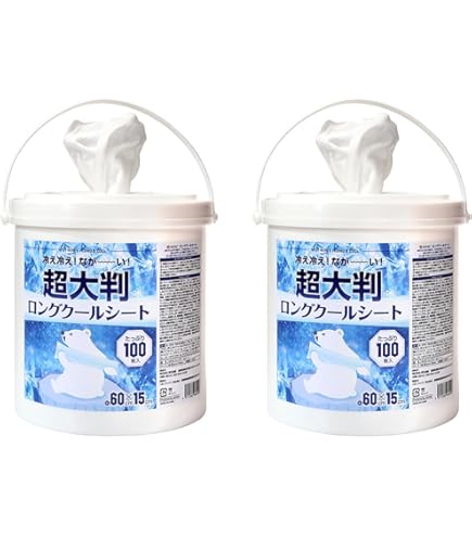 Amazon.co.jp: ロング クールタオル ラージサイズ冷えてます バケツ