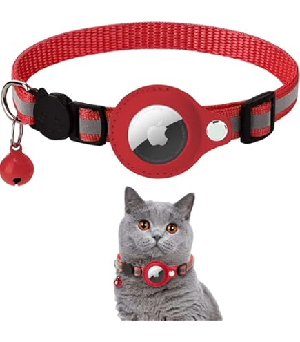 Amazon.co.jp: 6 個の猫の首輪ホルダー、GPS トラッカー付き小型猫の