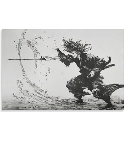 Amazon.co.jp: CZWEN アニメ ポスター 宮本 武蔵 バガボンド ポスター